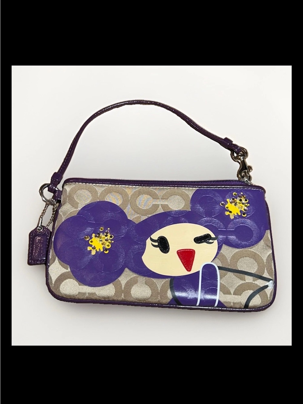 Coach Wristlet Poppy-Chan “VIOLETTE” Shibuya Japan Exclusive Ltd. Ed.